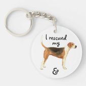 Rescue American Foxhound Sleutelhanger (Voorkant)