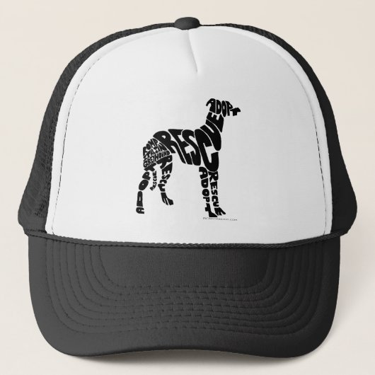 Rescue and Adoption Shirt by ROMP Rescue Trucker Pet (Voorkant)