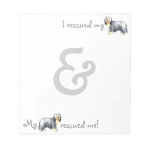 Rescue Bearded Collie Notitieblok