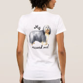 Rescue Bearded Collie T-shirt (Achterkant)