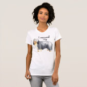 Rescue Bearded Collie T-shirt (Voorkant volledig)