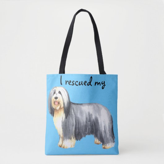 Rescue Bearded Collie Tote Bag (Voorkant)