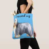 Rescue Bearded Collie Tote Bag (Dichtbij)