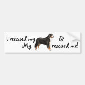 Rescue Bernese Mountain Dog Bumpersticker (Voorkant)