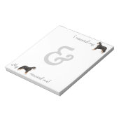 Rescue Bernese Mountain Dog Notitieblok (Linkerzijde)