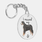 Rescue Bernese Mountain Dog Sleutelhanger (Voorkant Links)