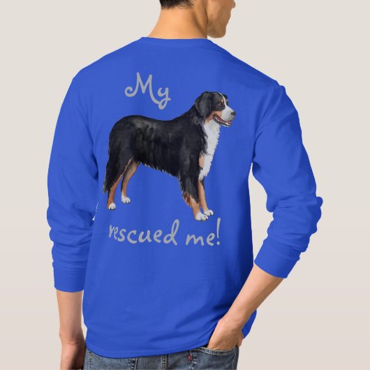 Rescue Bernese Mountain Dog T-shirt (Achterkant)