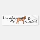 Rescue Bloodhound Bumpersticker (Voorkant)