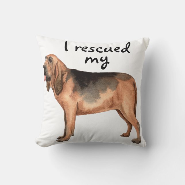 Rescue Bloodhound Sierkussen (Voorkant)