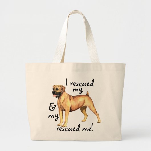 Rescue Boerboel Grote Tote Bag (Voorkant)