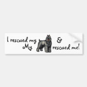 Rescue Bouvier Bumpersticker (Voorkant)