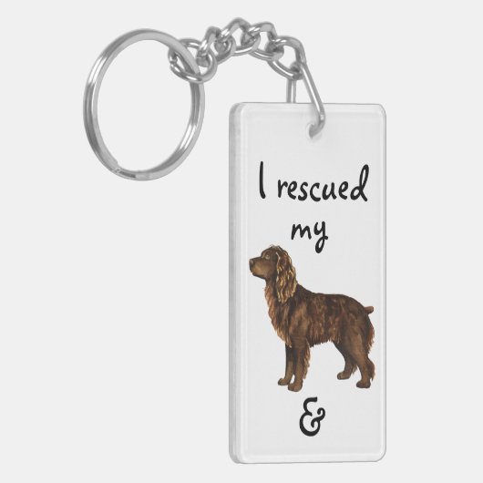 Rescue Boykin Spaniel Sleutelhanger (Voorkant Links)
