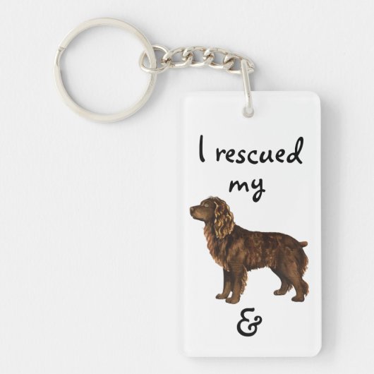 Rescue Boykin Spaniel Sleutelhanger (Voorkant)