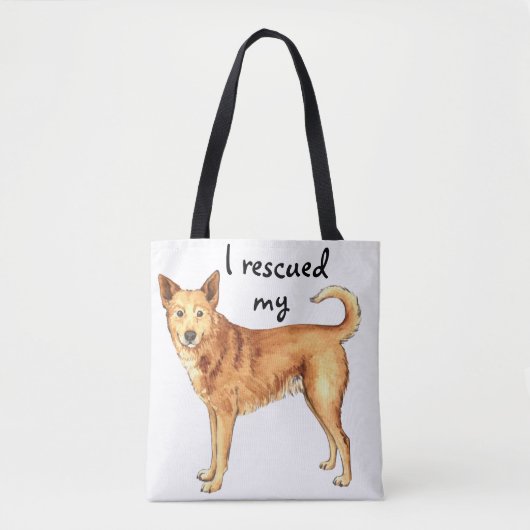 Rescue Canaan Dog Tote Bag (Voorkant)