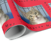 Rescue Cat Gift Wrapping Paper Cadeaupapier (Rol Hoek)