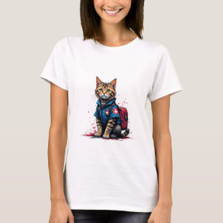 Rescue Cat T-shirt – Heroïsche medische kat