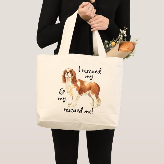 Rescue Cavalier Grote Tote Bag (Voorkant (product))