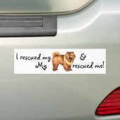 Rescue Chow Chow Bumpersticker (Op auto)