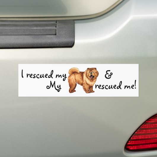 Rescue Chow Chow Bumpersticker (Op auto)