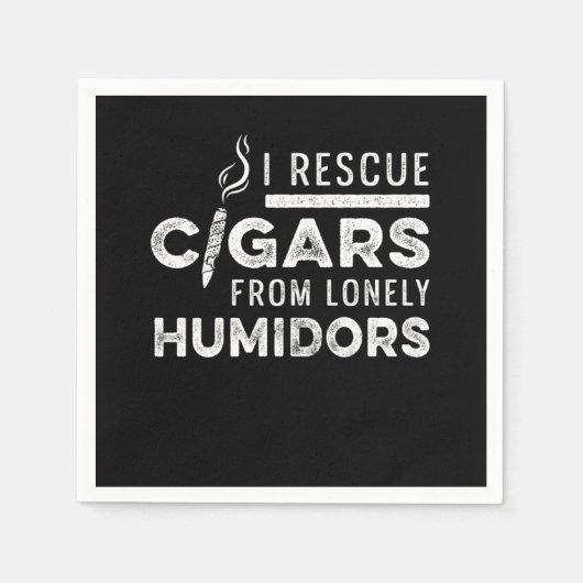 Rescue Cigars From Humidor Cutter Cigar Smoker Gif Servet (Voorkant)