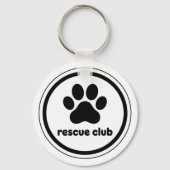 Rescue Club – United by Paws Sleutelhanger (Achterkant)