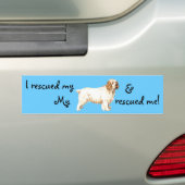 Rescue Clumber Spaniel Bumpersticker (Op auto)