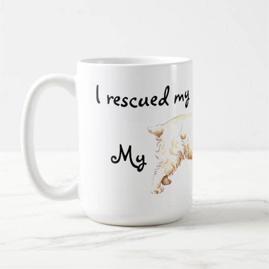 Rescue Clumber Spaniel Koffiemok (Links)