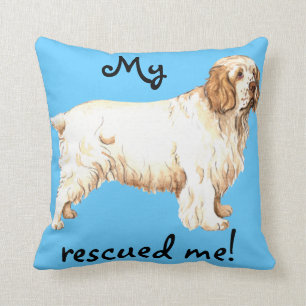 Rescue Clumber Spaniel Kussen