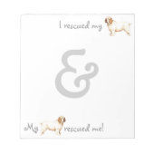 Rescue Clumber Spaniel Notitieblok (Voorkant)