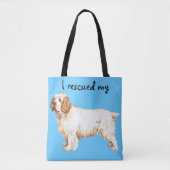 Rescue Clumber Spaniel Tote Bag (Voorkant)