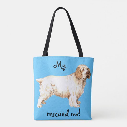 Rescue Clumber Spaniel Tote Bag (Achterkant)