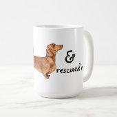 Rescue Dachshund Koffiemok (Voorkant rechts)