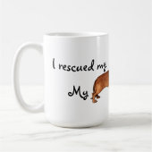 Rescue Dachshund Koffiemok (Links)