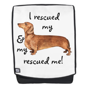 Rescue Dachshund Rugtassen