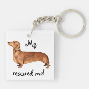 Rescue Dachshund Sleutelhanger