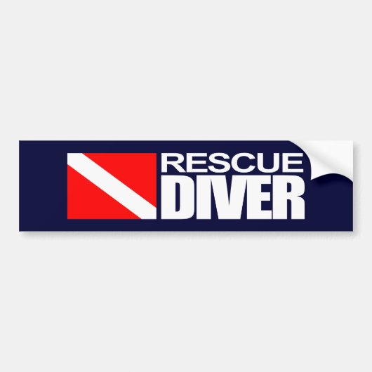 Rescue Diver 4 Bumpersticker (Voorkant)