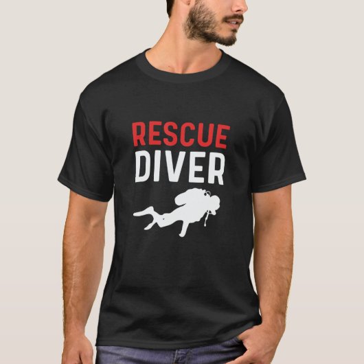 Rescue Diver Crew Rescue Diving T-shirt (Voorkant)