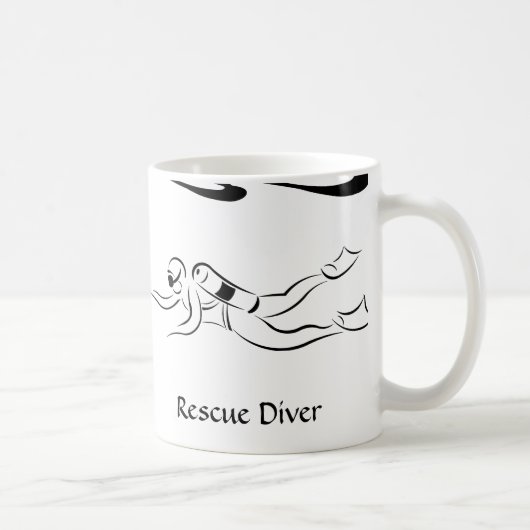 Rescue Diver Koffiemok (Rechts)