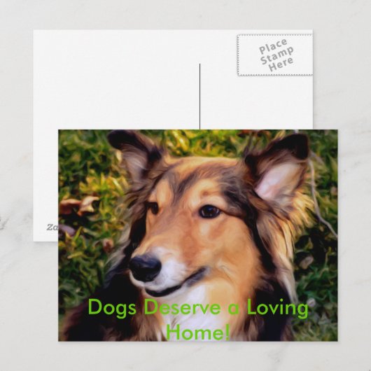 Rescue Dog Briefkaart (Voorkant / Achterkant)