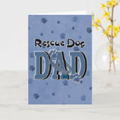 Rescue Dog DAD Kaart (Gele Bloem)