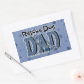 Rescue Dog DAD Rechthoekige Sticker (Envelop)