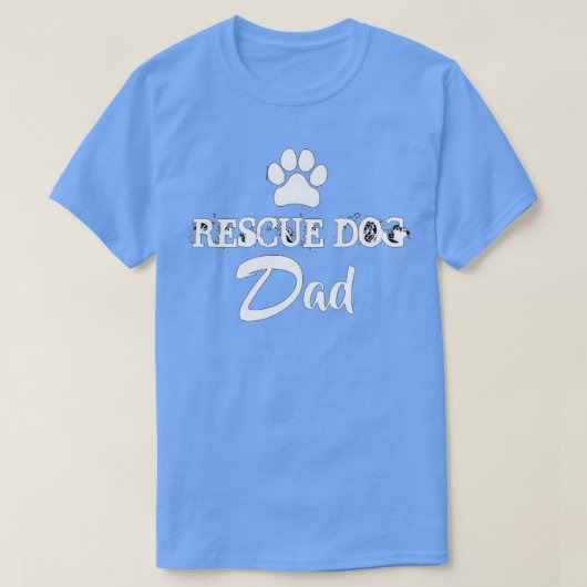 Rescue Dog Dad T-shirt (Design voorkant)