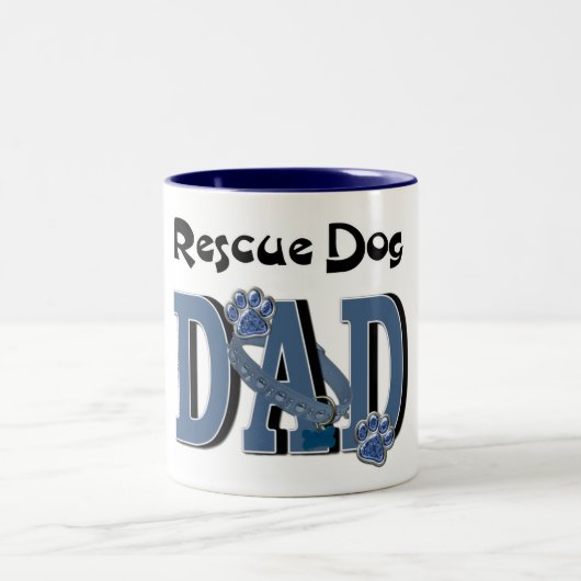 Rescue Dog DAD Tweekleurige Koffiemok (Center)