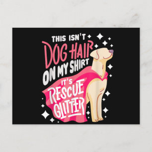 Rescue Dog Gift I Dit is geen hondenhaar op mijn Feestdagenkaart