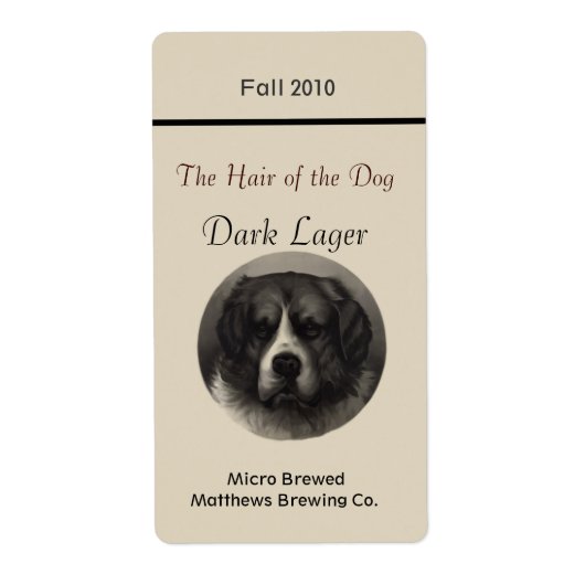  Rescue Dog Home gebrouwen bierlabels Etiket (Voorkant)