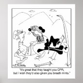 Rescue Dog knoopt CPR Poster (Voorkant)