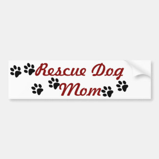 Rescue Dog Mam Bumpersticker