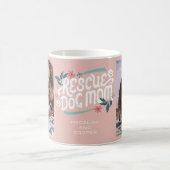 Rescue Dog mam Paw Print Photo Collage Koffiemok (Center)