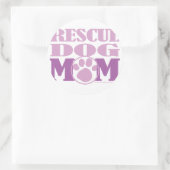 Rescue Dog Mam Ronde Sticker (Tas)