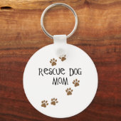 Rescue Dog Mam Sleutelhanger (Voorkant)